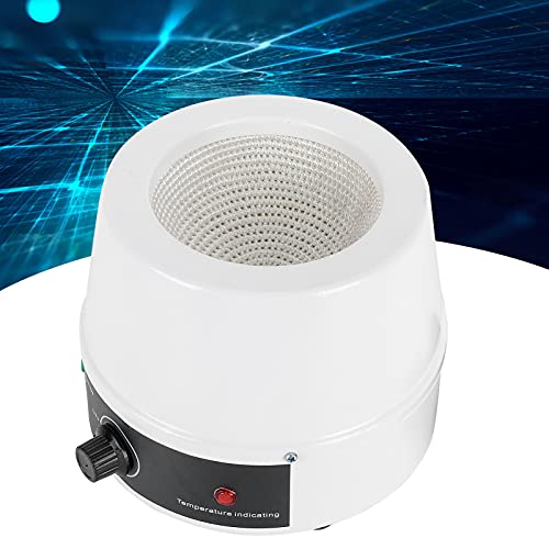 Electric Magnetic Stirring Heating Mantle, 380℃ Lab Thermostatic Heater Temperature Control, Thermocouple Magnetic Stirring Mixer, Lab Heating Mantle for (500mL US Plug 110V)