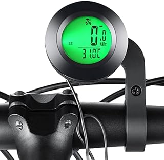 Zunedhys Wired Bicycle Computer Waterproof Cycling Luminous -Color English Computer Odometer Auto Sleep
