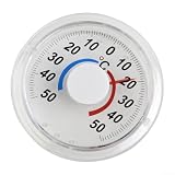Rundes Thermometer mit Metallzeiger und klarer Skala für Umgebungstemperaturmessungen