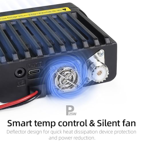Image of KSUN Mobile Transceiver Radio for Vehicle Truck with Cigarette Lighter Plug Dual Band VHF /UHF Mini Car Radio Long Range CB Two Way Radio for Driver Off Road, UV5200D