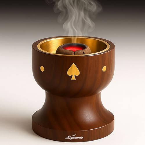 Image of Signamio Wooden Dhoop Holder Stand - Elegant Bakhoor Burner & Loban Burner, Versatile Dhoop Stand for Incense, Crafted for Home Decor, Ideal for Meditation & Aromatherapy Sessions-DN-1