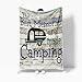 Outdoor Throw Blanket, Camping Lovers Gift Ideas for Men or Woman, Super Soft Flannel Blankets Gifts for Bed Camper Outdoor, Campsite Outdoors RV Travel Hiking Sofa Couch Throw Blanket
