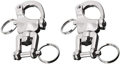 ProRider USA Horse Harness Trace to Carriage Quick Release Snap Shackles Steel 120mm 98496B