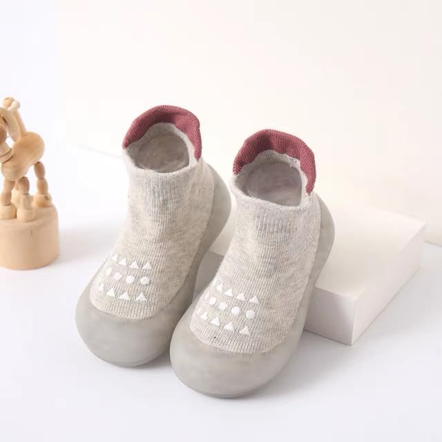 2 Pairs Baby Sock Shoes Boys Girls Non Slip Soft Rubber Sole Sneakers Toddler Infant Slip On Slippers First Walking Shoes - Image 6