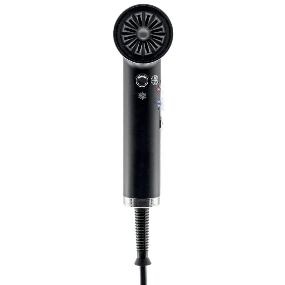 Xanitalia Futura Sèche-cheveux professionnel en céramique tourmaline 1800 W avec diffuseur, 110 000 tr/min, bouton air froid, générateur d'ions négatifs, 3 flux d'air et 3 niveaux de chauffage, bleu