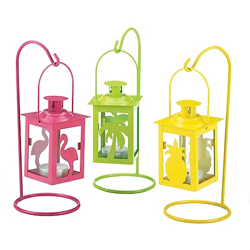 Gallery Of Light Tropical Mini Candle Lanterns With Stands, Set Of 3 #TOP1