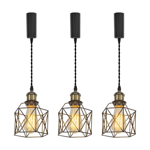 KIVEN 3�p�b�N �u�����Y �������߉� �R�[�h���[�J�b�v�t�� �C���e���A�Ɩ� �k�� ������� �C���e���A�p �݂艺�� ���C�g E26 �L�b�`�� LED �d�C �_�N�g���[�����C�g