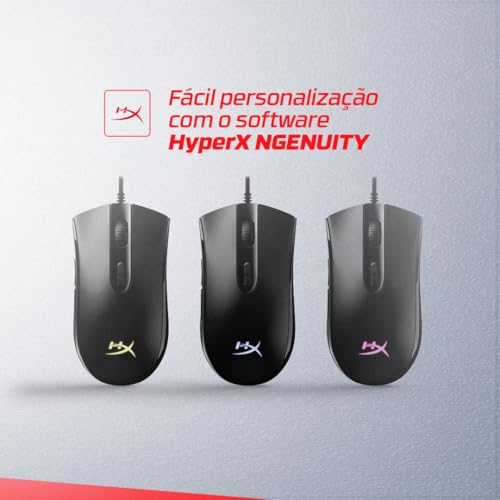 Mouse Gamer HyperX Pulsefire Core RGB 6200 DPIs - HX-MC004B glide