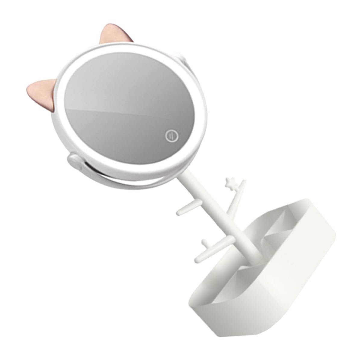 Miroir de maquillage intelligent rechargeable pour éclairer les coiffeuses sombres
