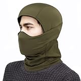 Qavctw Tactical Balaclava Mask Military Training Hooded Mask Shooting Full Face Mask Riding Hiking...