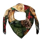 Matériau : cette écharpe imprimée « Plate of Biscuit » est fabriquée en polyester. Il a une sensation douce et brillante au toucher. Porter cette écharpe charmante et intéressante vous permettra de vous démarquer de la foule