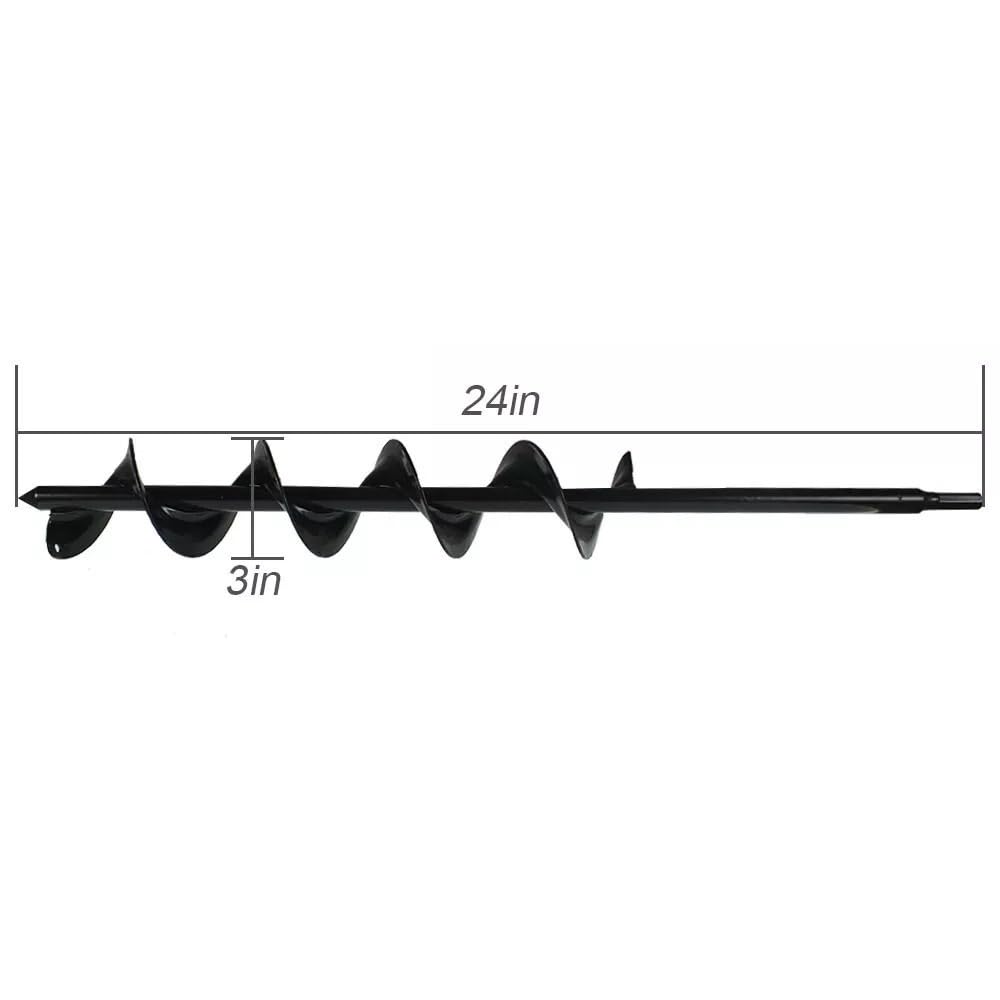 Części do narzędzi ogrodowych Do wiertła ślimakowego do ogrodu do cebulek kwiatowych Rapid Planter Spiral 3" × 24" Mocny i trwały