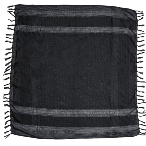 Bufanda árabe táctica de algodón negra para hombre en invierno 7