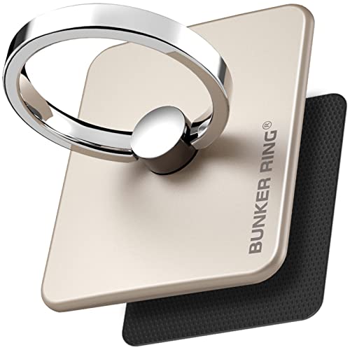 BUNKER RING PLUS �V�^ �o���J�[�����O�v���X ���C�����X�[�d�AMagsafe�Ή�, 360?��] �ł���X�}�[�g�t�H�������O�z���_�[�X�^���h, ���͂ȃ}�C�N���p�b�h�𑕒����邱�ƂŁA�X�}�[�g�t�H���𗎉�������A���肵���Ў葀�삪�\ �BR