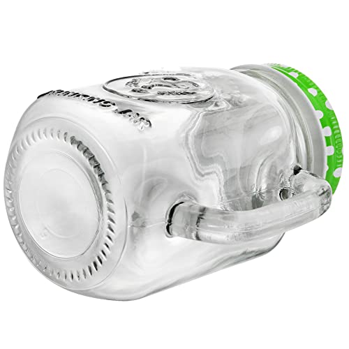 Dicunoy Set Of 8 Mason Jar With Handle And Straw, 16Oz Mason Jar Cups With Lid, Old Fashioned Drinking Glasses For Iced Coffee, Smoothies, Ice Tea, Lemonade, Party Favors #TOP2