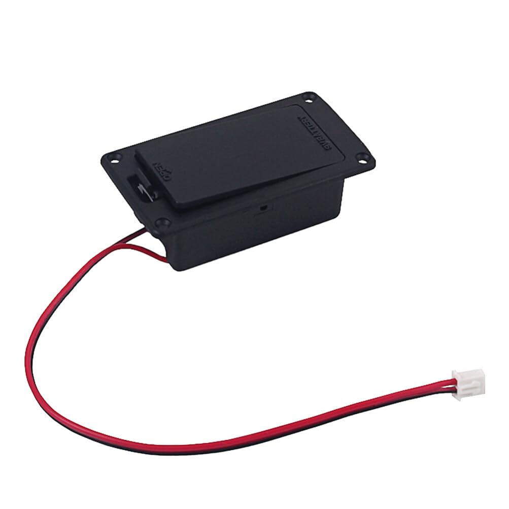 ibasenice 9v Battery Box for Pickup Guitar Metal Spring Easy Access Durable Battery Case