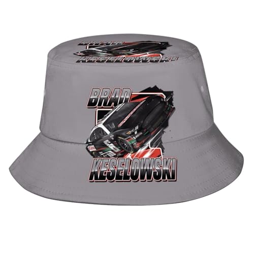 NTYCY Brad Keselowski 6 Bucket Hat Foldable Summer Travel Wide Brim Beach Sun Cap Hiking Fisherman's Hat Unisex