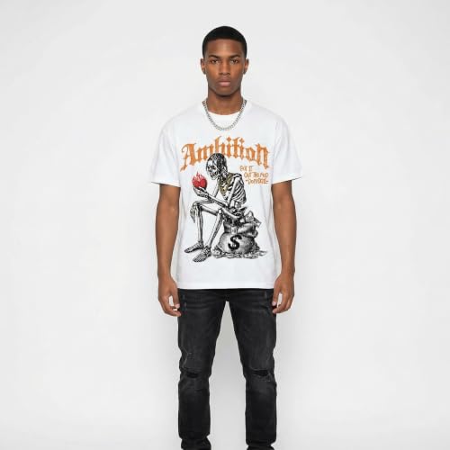 Image of DopeSkill Graphic Tee Streetwear Hip Hop Hypebeast Street Style Unisex T-Shirt Sneaker Colour Matching Shirts Horror Skeleton