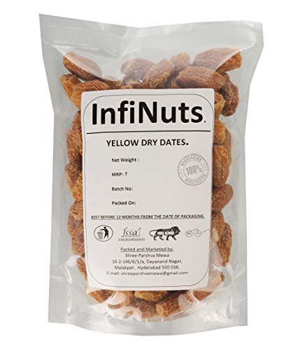 Image of InfiNuts Yellow Dry Dates, 400g