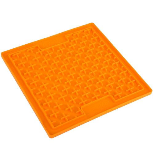Lickimat Buddy Orange, Schleckmatte Leckmatte für Hunde und Katzen