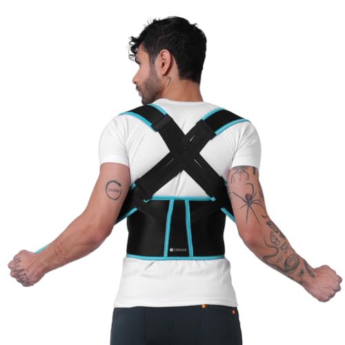 Image of ZEDAN Neoprene Posture Corrector Belt for Men & Women | Adjustable Shoulder & Neck Support Brace | Lightweight Back Straightener for Daily Posture Support