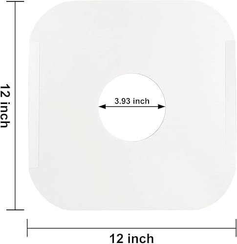 Miniatura 2 de 100 fundas interiores de vinilo de 12 pulgadas, hechas de papel kraft blanco pesado, cubiertas de álbum con esquinas redondas para 33 RPM, agujero