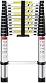 Ladders,Telesladder Retractable Single-Sided Ladder Folding Space-Saving Aluminum Alloy Multi-Purpose Home/Engineeladder/19Ft/5.8M