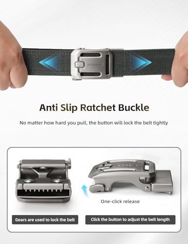 Image of IDOGEAR SPORTS Tactical Ratchet Belt 1.5 inch EDC & CCW Gun Belt For Men Reinforce 1000D Nylon Belt with Adjustable Quick-Release