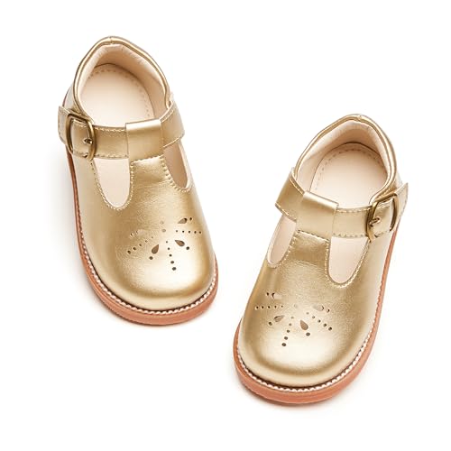 Image of PHIRAMIN Toddler Girl Mary Jane Dress Shoes-Little Girl School Uniform Shoes for Wedding Party