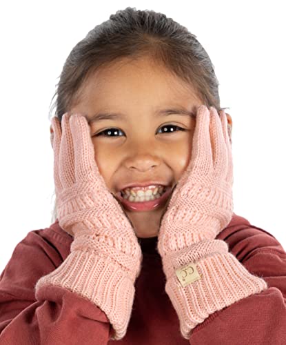 Funky Junque Girls Touchscreen Gloves Warm Soft Stretchy Knit Kid Unisex Gloves3