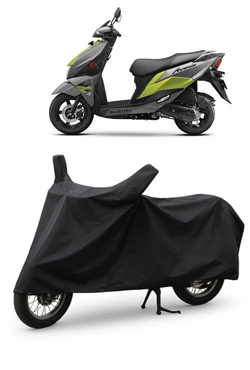 Image of Daxo Waterproof Scooty Cover for Suzuki Avenis 125 | All Weather Protection from Rain, Dust, UV Rays & Scratches with Mirror Pockets & Buckle Belt | Avenis 125 Scooty Cover