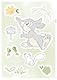 Komar Wandtattoo - Thumper Growing Carrots - Größe 50 x 70 cm, 2 Bogen - Wandsticker, Kinderzimmer