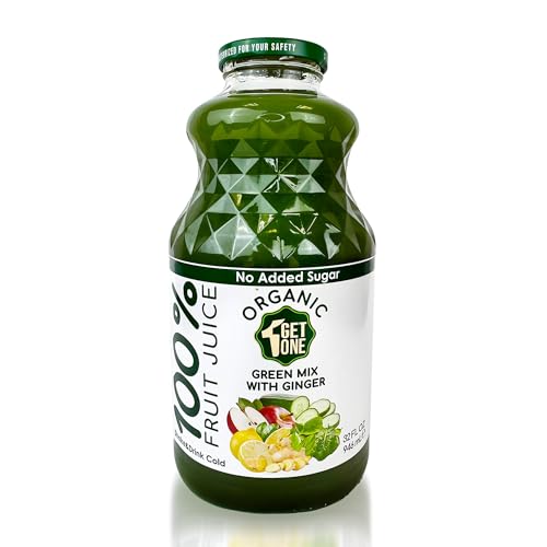 100% Organic Green Mix Juice - No Sugar Added, Non-GMO,