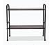 GHX-Storage shelf Scaffale for cucina regolabile Scaffale a doppio strato Forno a microonde Scaffale for magazzino Incorporato Forniture Pentole nero 53 × 25 × 50 cm Aiutante di buona vita Regalo cuci