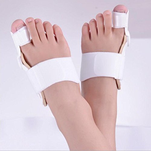 Vieel1 Pair Bunion Device Hallux Valgus Orthopedic Braces Toe Correction Foot Care Corrector Thumb Big Bone Orthotics Toe Separators Toe Straightener (White) #TOP6