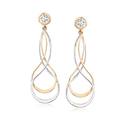 Ross-Simons 721064 Sterling Silver And 14Kt Yellow Gold Earring Jackets thumb #3