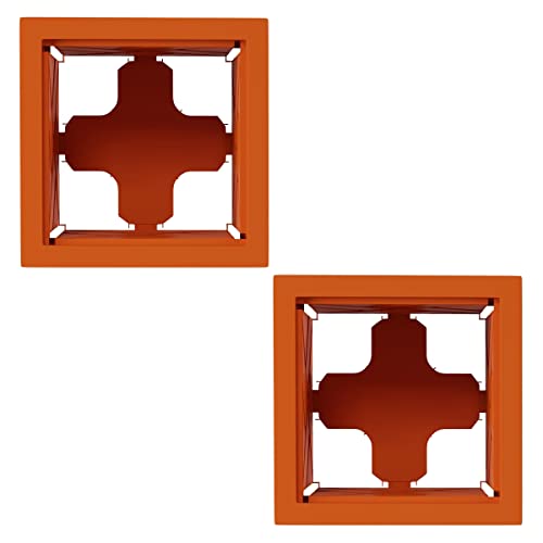 Pure Garden Lattice Design Planter Box 2-Pack – 14.75-Inch Decorative Outdoor Flower Or Plant Pots – Front Porch Or Patio Decor (Terracotta) #TOP7