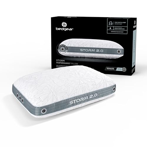 Bedgear Storm Performance Pillow Size 2.0 Medium Firm Cooling Pillow