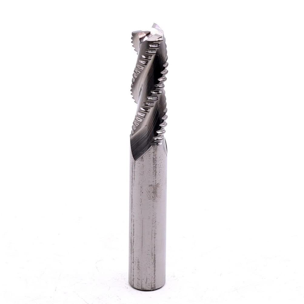 Fresas de desbaste carburo sólido HRC55, 3 flautas, 16 mm, 20, herramienta mecanizado CNC, torno, fresa aluminio, 1 unidad(AL-3FCU-D16X100L)