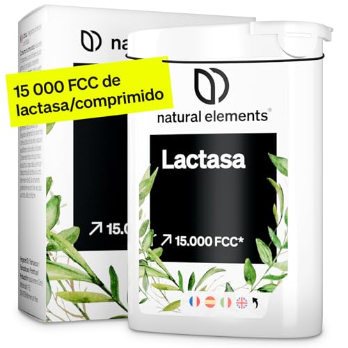 Lactasa 15.000 FCC - Lactasa pastillas para la intolerancia a la lactosa y intolerancia a la leche - 100 minicomprimidos - 1 minicomprimido al día - Alta dosificación y probado en Laboratorio