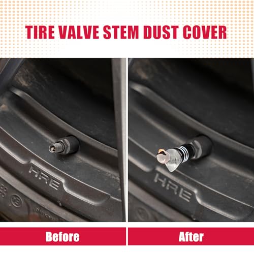 4Pcs Tire Valve Stem Cap Cover for Car SUV Truck, Valve Cover with Funny Duck Sunglasses, Decorative Tire Valve Caps Wheel Accessories (Black Sunglasses Duck)