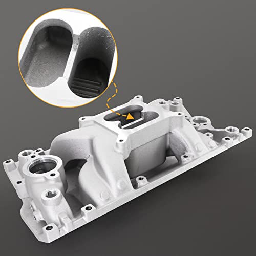Dokili Aluminum Intake Manifold Small Block Air Gap For Sbc Vortec 350 1996-Up #TOP4