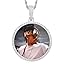 09 Medium Circle Shape(Silver)+Rope Chain