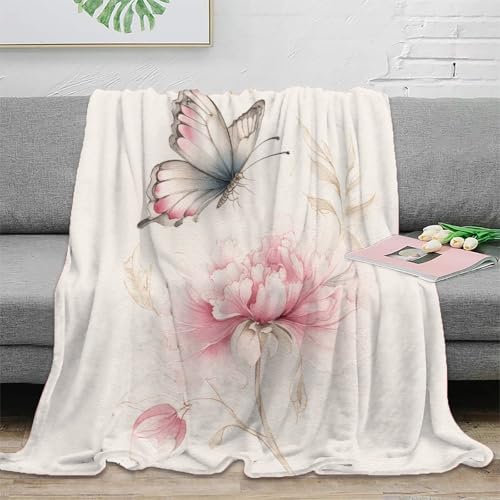 Couverture papillon 3D aquarelle : cadeau idéal pour les enfants
