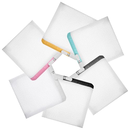 6 Stück Mini Waschmaschinenbeutel Wäschesäcke Mit Wabenstruktur Netzbeutel Wäschenetz Waschmaschine Wäschebeutel Wäschesack Kleine Netz Aufbewahrungsbeutel für Feinwäsche Bh Socken (14×12cm)