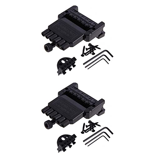 Cordes selle sans tête guitare pont cordier noir pour remplacement accastillage guitare électrique