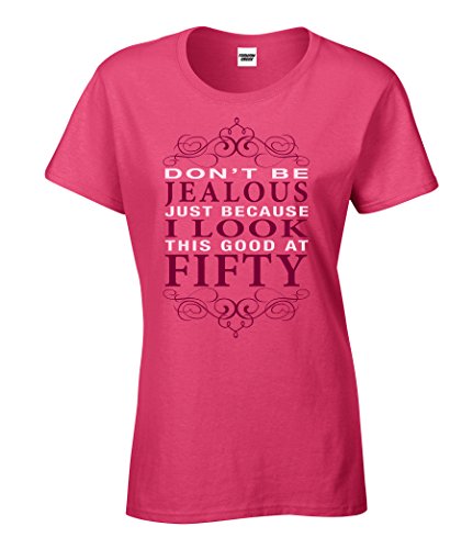 Fashion Greek Don't Be Jealous I Look This Good Womens T Shirt Happy 50th Birthday Gift