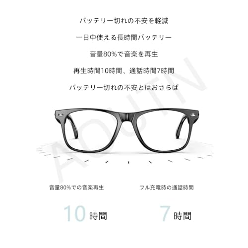 AOUTN 超長寿命バッテリー IP65防水 スマートAI翻訳メガネ の商品画像 5