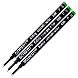 3 Pack - Schmidt 888 Green Fine Rollerball Refill