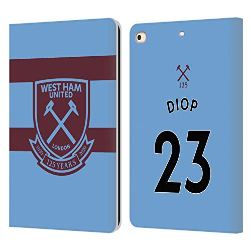 Étui portefeuille iPad 9.7 West Ham United FC Issa Diop protection cuir housse tablette